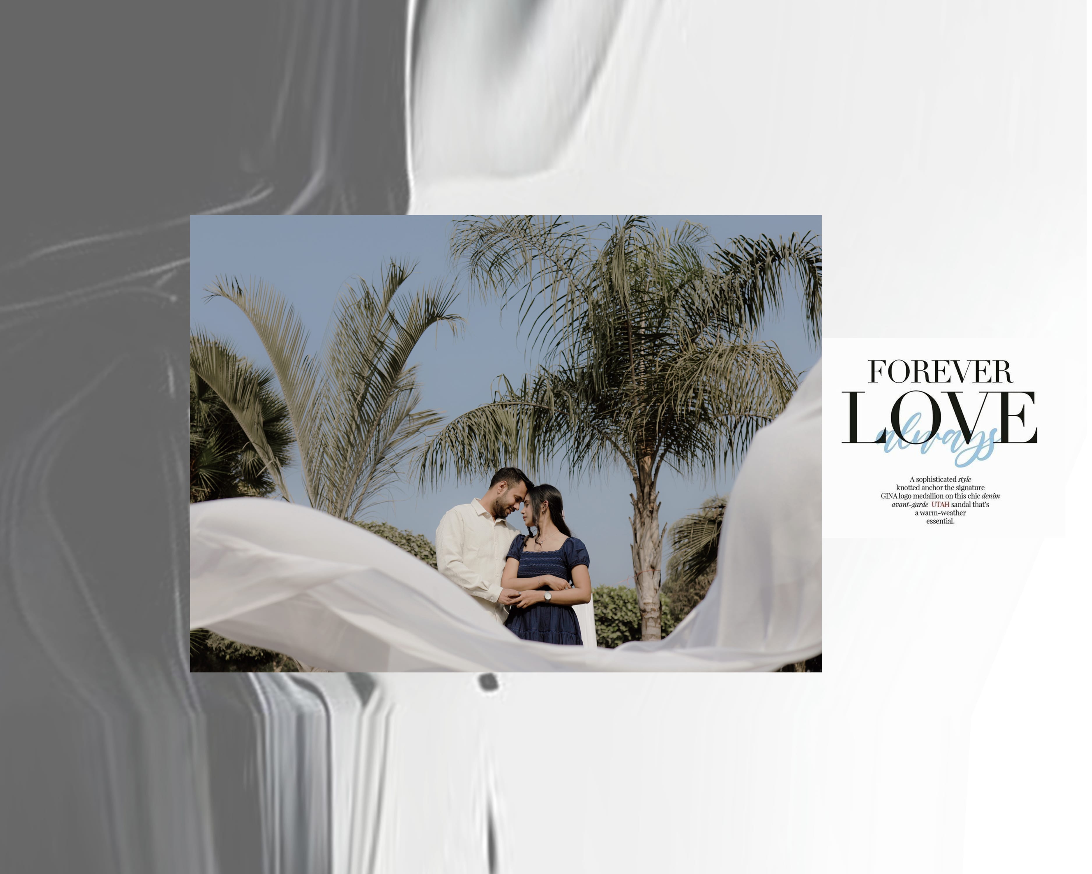 Album spread — wedding day